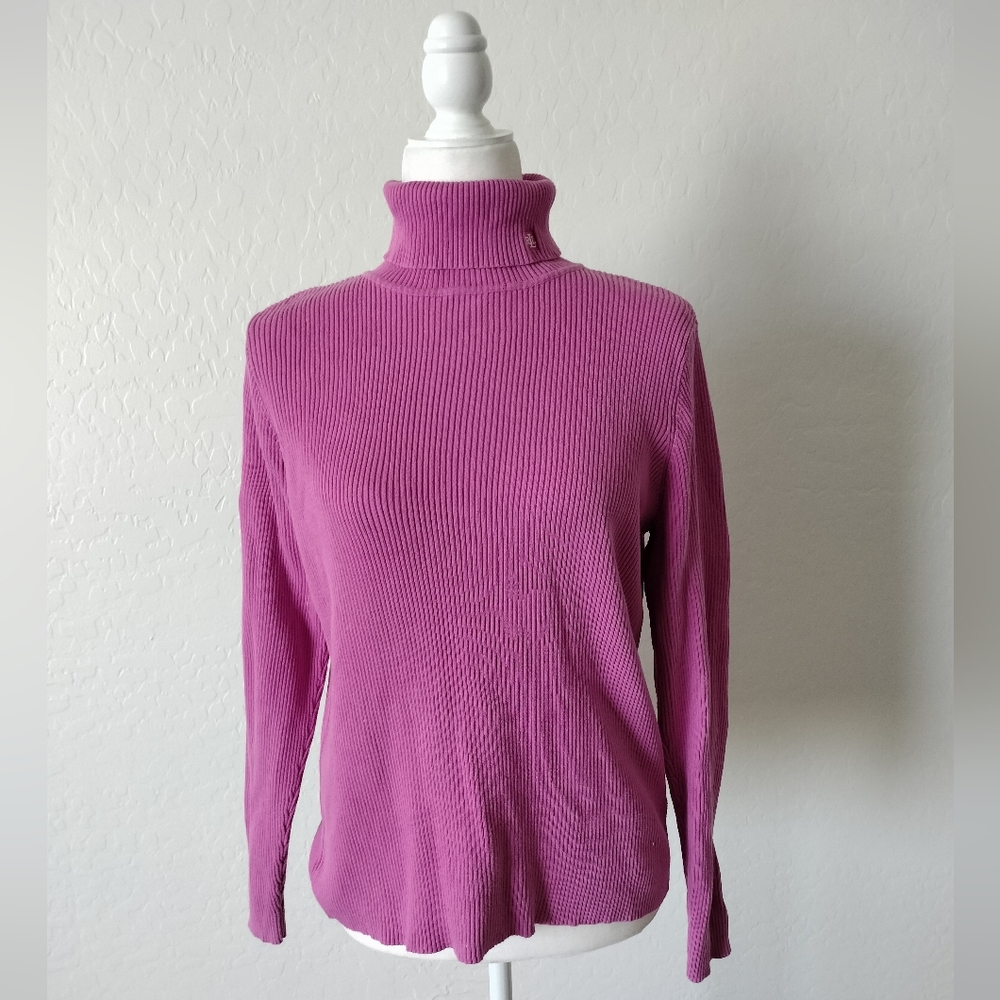 Ralph Lauren Pink Turtleneck Sweater